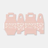 Boho Retro Roze Daisy Bloemen Wild Een 1e Verjaard Bedankdoosjes (Uitgevouwen)