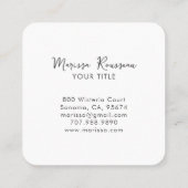 Boho Retro Sunrise Mountains Vierkante Visitekaartje (Achterkant)