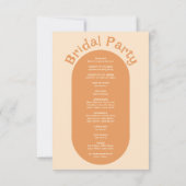 Boho Retro Super Colorful Wavy Wedding Programmes (Dos)