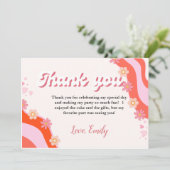 Boho Retro Super Daisy Anniversaire carte de remer (Debout devant)