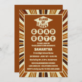 Boho Retro Super Graduation Party Invitation (Devant / Derrière)