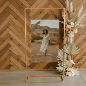 Boho Retro Tropical Palm Tree Graduation Photo