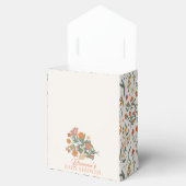 Boho Retro Wildflower Baby Shower Bedankdoosjes (Geopend)