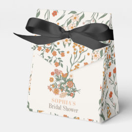 Boho Retro Wildflower Bridal Shower Bedankdoosjes