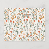 Boho Retro Wildflower Vrijgezellenfeest Advies Kaa (Achterkant)