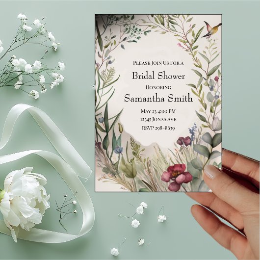 BOHO Ring van het Vrijgezellenfeest van Bloemen en Kaart