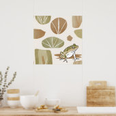 Boho Rock alfabet Botanische kunststijl Modern Poster (Keuken)