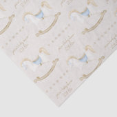 Boho Rocking Horse Cowboy Baby shower Tissuepapier (Detail)