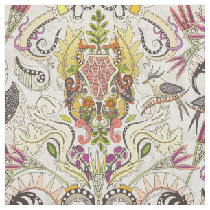 Boho rococo parel stof