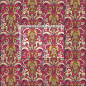 boho rococo roze stof (Delen)