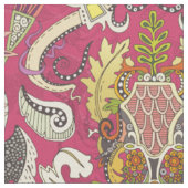 boho rococo roze stof (Close Up)