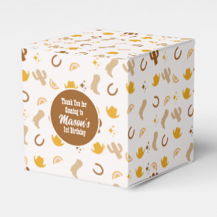 Boho Rodeo Birthday Cowgirl Rainbow Party Bedankdoosjes