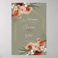 Boho Roest & Neutrale Herfst Bloemen Groene Bruilo