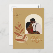 Boho Romance Ik verdien het om geliefd te zijn Briefkaart (Voorkant / Achterkant)