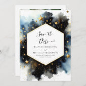 Boho Romantische Hemelse Huwelijk Save The Date (Voorkant / Achterkant)