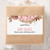 Boho Roos Florals | Baby shower Dank u Etiket (Insitu)