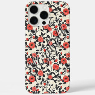Boho Rose Aanpasbare Naam Iphone Hoes Voor Tiener