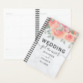 Boho Rose Aquarelle brûlé Mariage orange (Devant avec enveloppe)