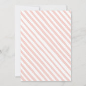 Boho rose arc-en-ciel petite fille invitation douc (Dos)