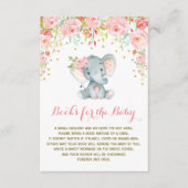 Boho Rose Floral Elephant Apportez une carte d'ins (Devant)