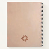 Boho Rose Floral Timbre Custom Quote Journal (Dos)