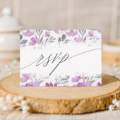 Boho Rose Floral Wedding RSVP