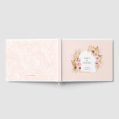 Boho rose vif Pampas Arc fleuri GUest Livre (Complet)