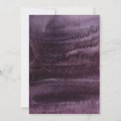 Boho Rose violet Floral Bridal Showeuse Invitation (Dos)