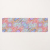 Boho Roze Abstract  Pastel Swirls Yogamat (Achterkant (horizontaal))