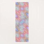 Boho Roze Abstract  Pastel Swirls Yogamat (Achterkant)