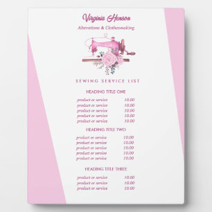 Boho Roze Bloemen Naaimachine Naaistress Prijzen Fotoplaat