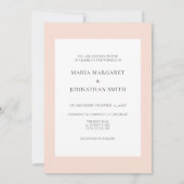 Boho Roze & Blush Bloemen Trouw Uitnodiging (Achterkant)