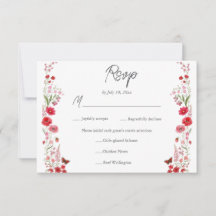 Boho Roze en Rode Wilde Bloemen Huwelijksmaaltijdk