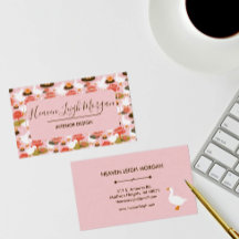 Boho Roze Gans Waterlelie Bloemenpatroon