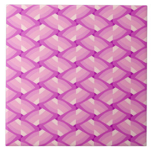 Boho Roze Geometrische Mid-Century Modern Tegeltje