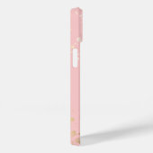 Boho Roze & Ivory Greenery Floral Name Case-Mate iPhone Case (Achterkant / Rechts)