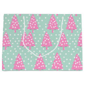 Boho Roze Kerstboom Groot Cadeauzakje (Voorkant)