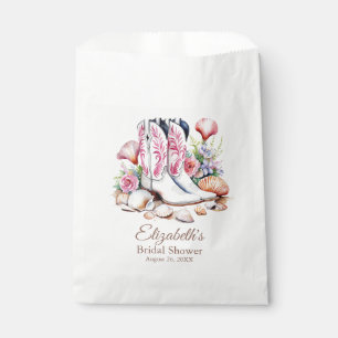 Boho Roze Kust Cowgirl Bruidsfeest Favor Zak Bedankzakje