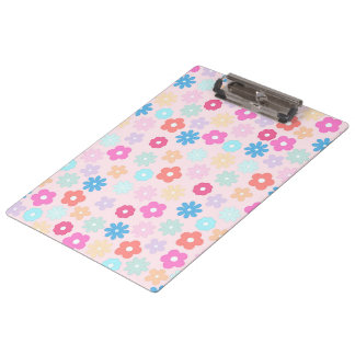 Boho Roze Madeliefjes Bloemen Patroon Klembord