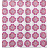 boho roze mandala douchegordijn (Voorkant)