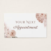 Boho Rozen Appointment Card Visitekaartje (Voorkant)
