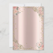 Boho Rozen Diamonds Jurk Roos Goud Kaart (Achterkant)