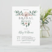 Boho Rozen Vrijgezellenfeest Kaart (Staand voorkant)