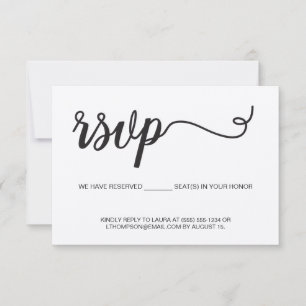 Boho RSVP sans envoyer de place réservée