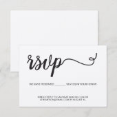 Boho RSVP sans envoyer de place réservée (Devant / Derrière)