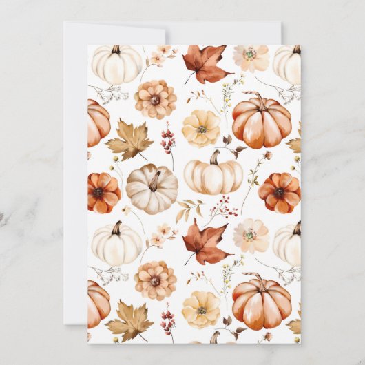 Boho Rust Beige Bloemen Goud Lijst Wedding Kaart (Achterkant)