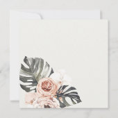 BOHO RUST MONSTRERA WATERVERF FLORAL WEDING KAART (Achterkant)