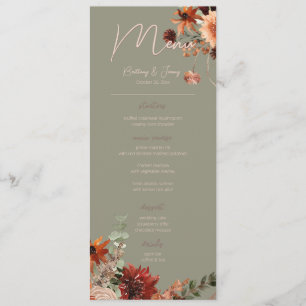 Boho Rust & Neutral Herfst Bloemen Salie Groen Scr Menu
