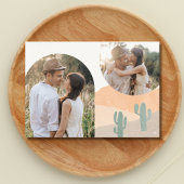 Boho Rust Terracotta Desert Wedding Photo Save The Date