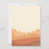 Boho Rust Terracotta Verloving Kaart (Achterkant)